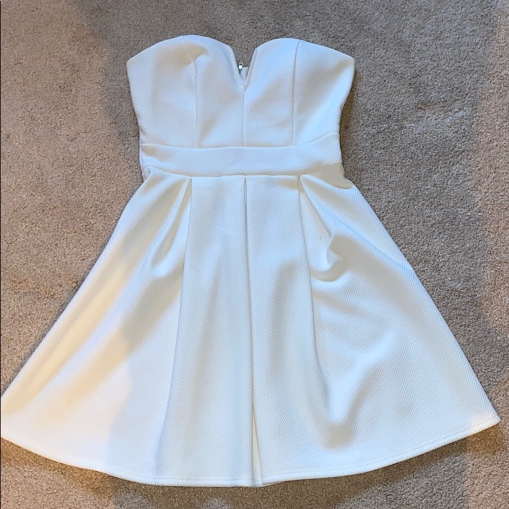 Strapless White Dress